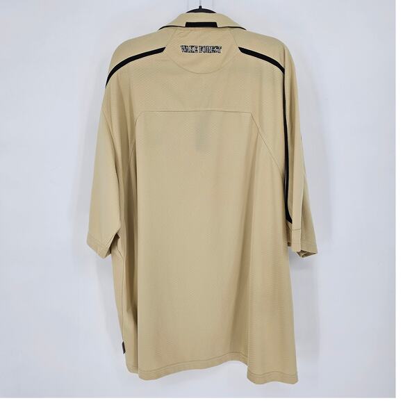 Nike Wake Forest University Collegiate Demon Deacons Gold Golf Polo Shirt XXL - Picture 2 of 8